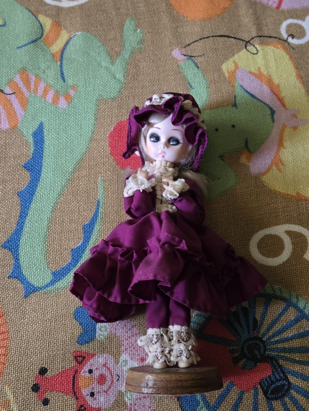 Bradley Doll in Deep Berry Dress